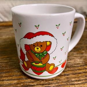 Christmas Bear Vintage Ceramic Mug
